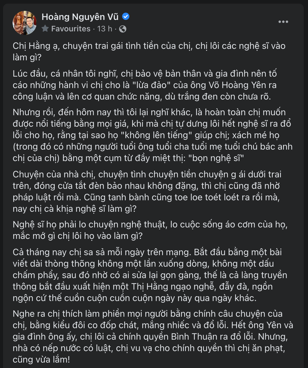 Nhà báo Hoàng Nguyên Vũ lột mặt bà Nguyễn Phương Hằng: Chuyện tình, tiền, gái dưới trai trên, đóng cửa tắt đèn bảo nhau - Hình 4