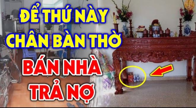 Cứ tiện tay đặt 3 thứ này dưới chân bàn thờ: Không đau ốm cũng hao tài, khánh kiệt, đó là thứ gì?