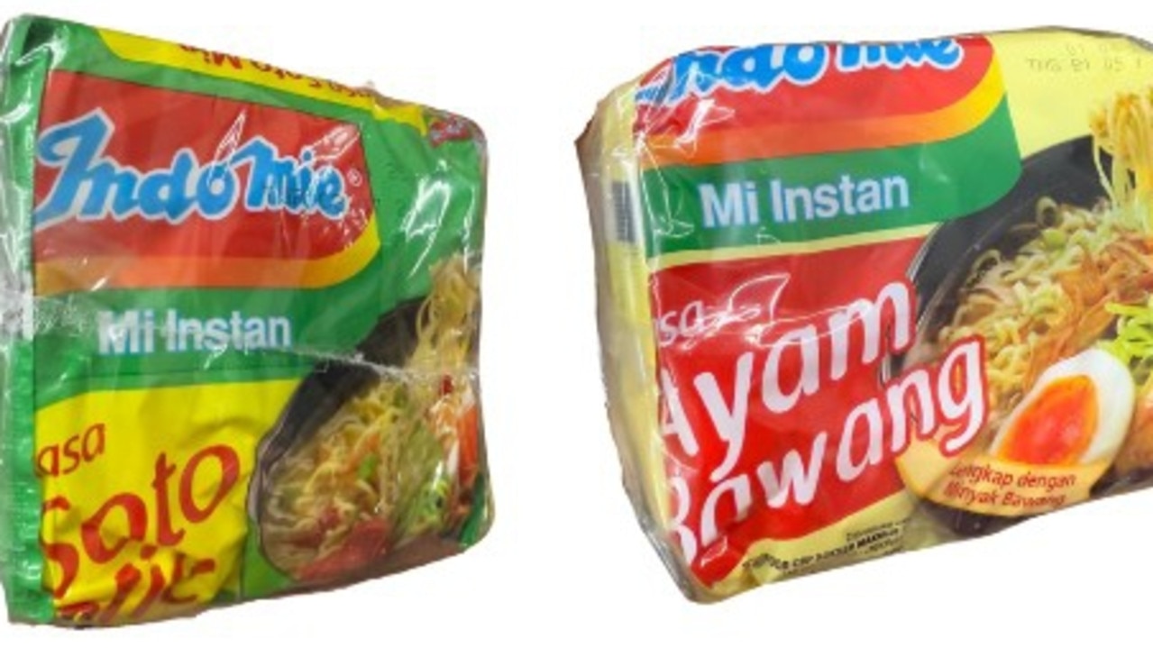 Grand Eastern Trading đang thu hồi các sản phẩm Indomie Rasa Soto Mie và Indomie Rasa Ayam Bawang vì có chứa chất gây dị ứng không được công bố. Ảnh: Food Standards