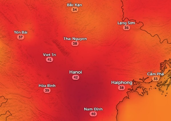 Nắng nóng ở miền Bắc đã bắt đầu, hôm nào nhiệt độ Hà Nội có thể lên 45 độ C? ảnh 1