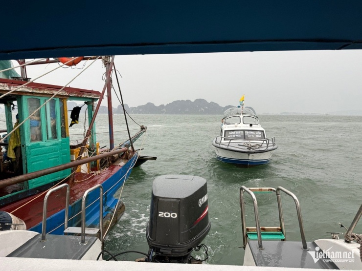 Cập nhật vụ lật tàu ở Quảng Ninh: Cabin cắm xuống bùn, tìm cách luồn dây lật lại thân tàu - 13