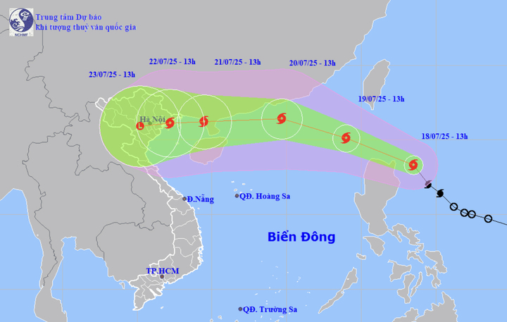 Đường đi, tác động của bão Wipha có hình dáng của bão Yagi- Ảnh 2.
