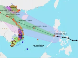 Tối nay, bão Bualoi đã vào Biển Đông, trở thành cơn bão số 10 năm 2025.