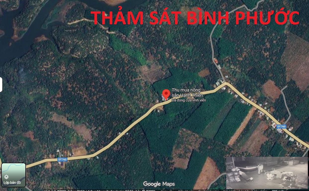 Có thể là hình ảnh về bản đồ và văn bản cho biết 'THẢM SÁT BÌNH PHƯỚC Thu mua Thumuanông nông sánHạnh_Thiên ีลิ vinh vien cưa ME DT760 DT760 Lớpbandõ đõ Lớp bản bả Google GoogleMaps Maps'