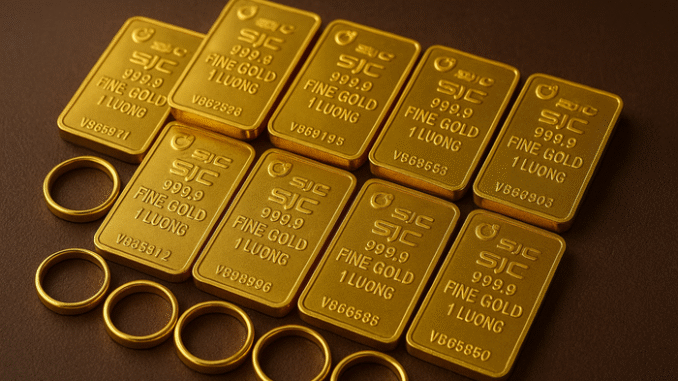 Giá vàng hôm nay (30-10): Vàng miếng, vàng nhẫn cùng tăng mạnh